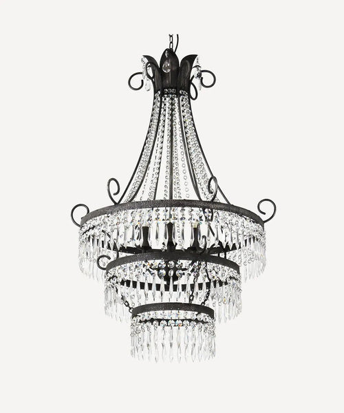 Diana 6 Light Cut Glass ChandelierFrench Country CollectionsCD0028- Grand Chandeliers