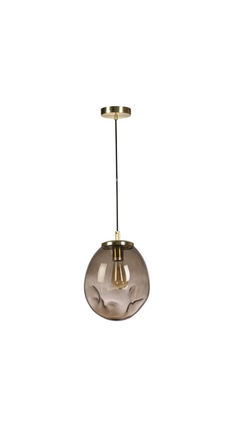 1L Gold Coffee Glass with Black Suspension PendantFiorentinoEVA-Lge-Gold Coffee- Grand Chandeliers