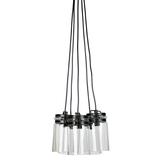 Agar 5 Light Vintage Glass Jar PendantStylux LightingSL64805- Grand Chandeliers