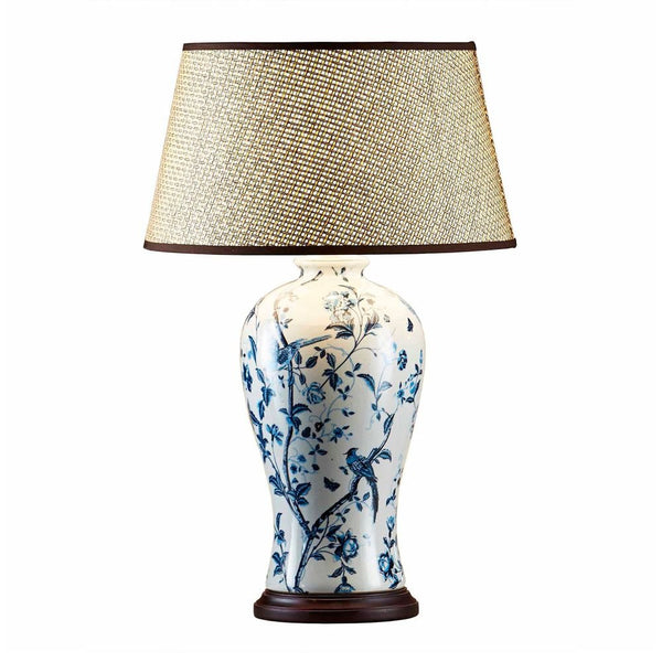 Ashleigh Ceramic Table Lamp Base Blue and WhiteEmac & LawtonELJC11024- Grand Chandeliers
