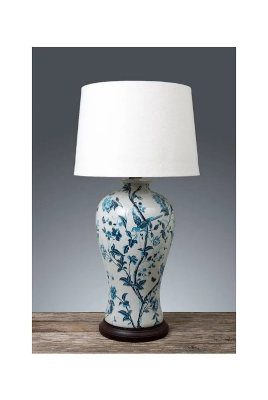 Ashleigh Ceramic Table Lamp Base Blue and WhiteEmac & LawtonELJC11024- Grand Chandeliers