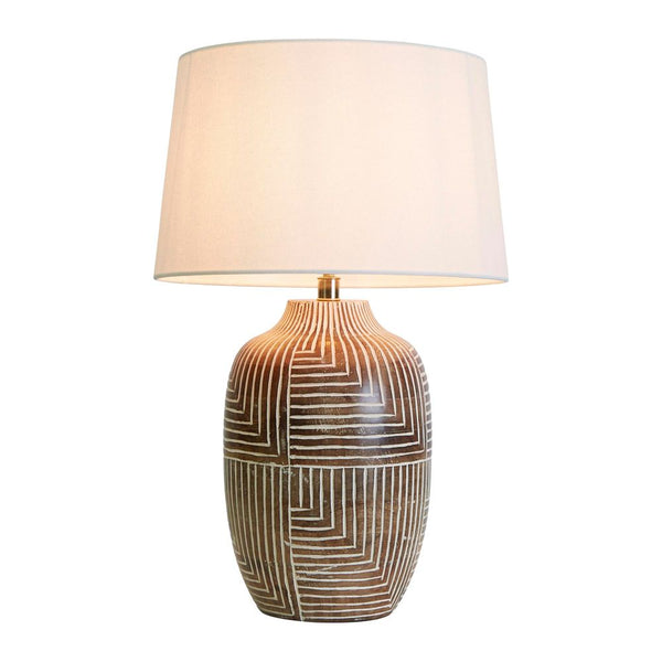 Avoca Wooden Table Lamp BaseEmac & LawtonELKB12622A- Grand Chandeliers