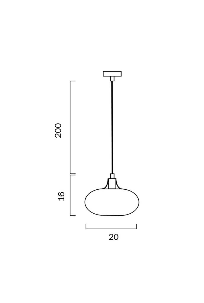Beck 20cm PendantTelbixBECK PE20-WH- Grand Chandeliers