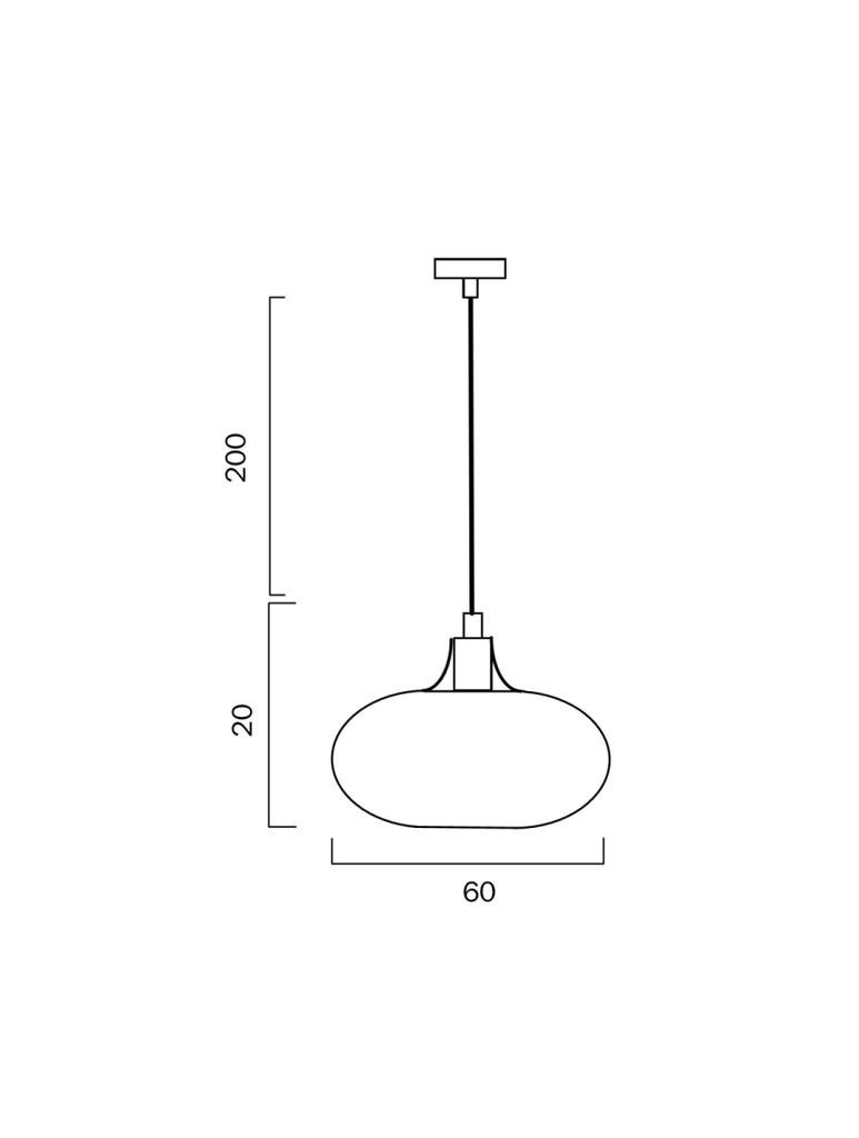 Beck 60cm PendantTelbixBECK PE60-WH- Grand Chandeliers