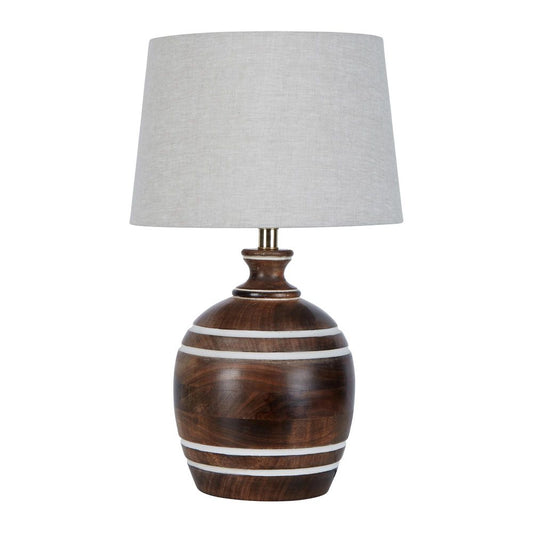 Belrose Wooden Table Lamp BaseEmac & LawtonELKB12624A- Grand Chandeliers