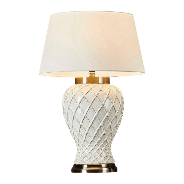 Berkley Ceramic Table Lamp Base IvoryEmac & LawtonELJC10043- Grand Chandeliers