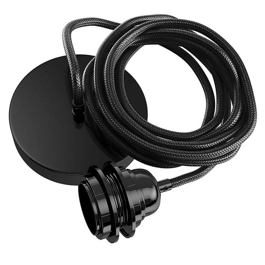 Black Cord Drop With Lamp Holder And CanopyEmac & LawtonELJSYR1270B- Grand Chandeliers