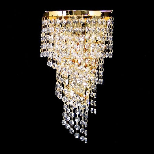 Callidora Asfour Crystal Wall Light - LargeVenchaW-701-3L-14-GD- Grand Chandeliers
