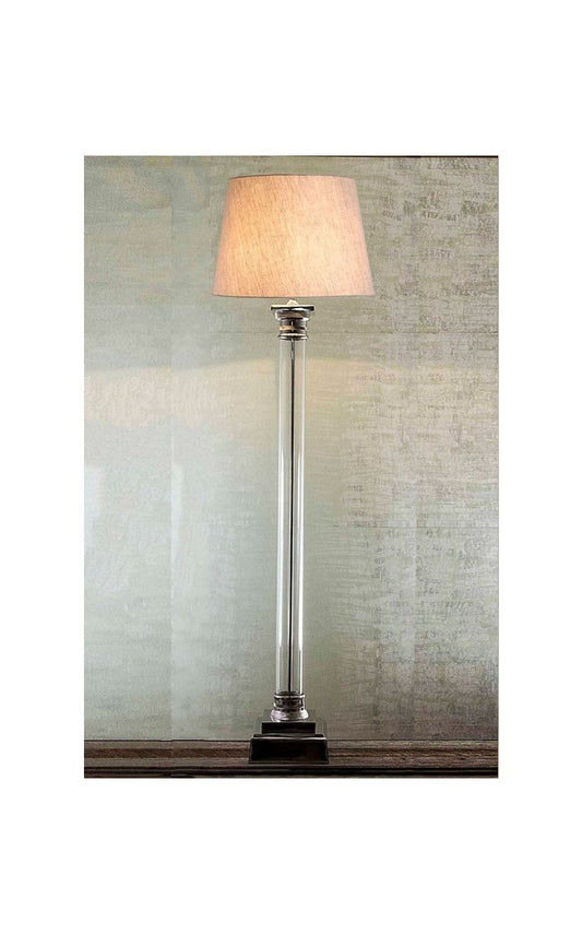 Campsbay Glass Floor Lamp Base SilverEmac & LawtonELPM15695- Grand Chandeliers