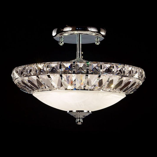 Chrysanthe Asfour Crystal Close to Ceiling LightVenchaC-938-14-3L-CH- Grand Chandeliers
