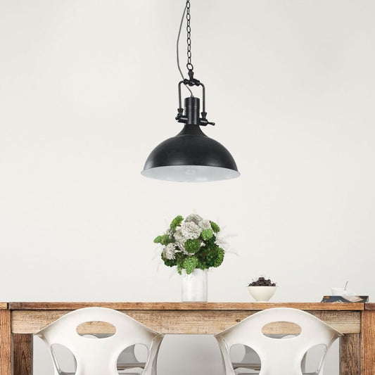 Cottage Black Urban Retro Industrial Style PendantOriel LightingOL65401BK- Grand Chandeliers