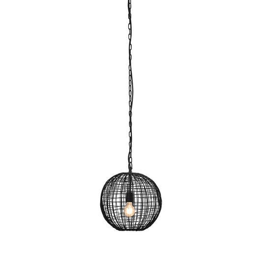 Cray Ball Small - Black - Wire Weave Ball Pendant LightZafferoZAF11216- Grand Chandeliers