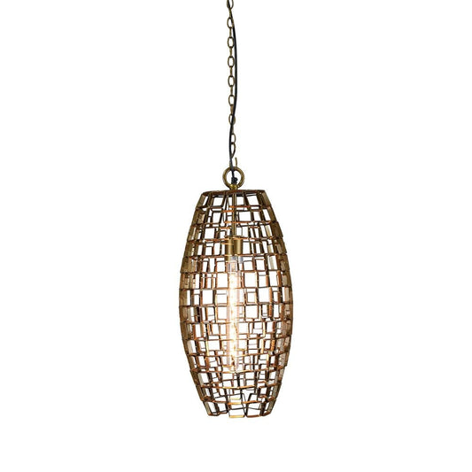 Dali Medium - Antique Brass - Medium Oval Geometric Pendant LightZafferoZAF11226- Grand Chandeliers