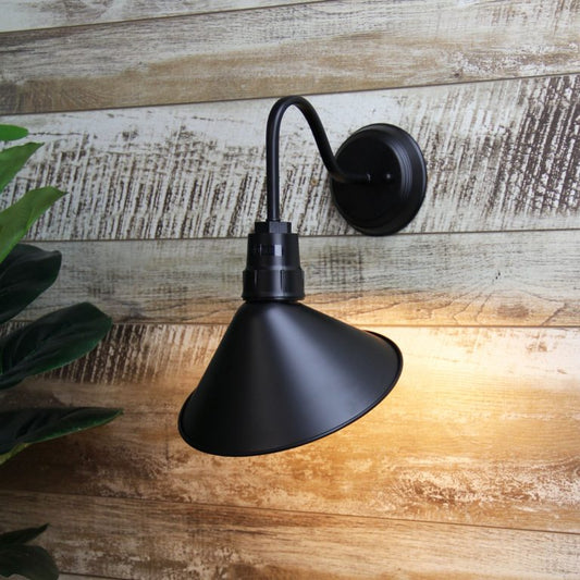 Derwent Industrial Vintage Style Wall Light in BlackOriel LightingOL69375BK- Grand Chandeliers