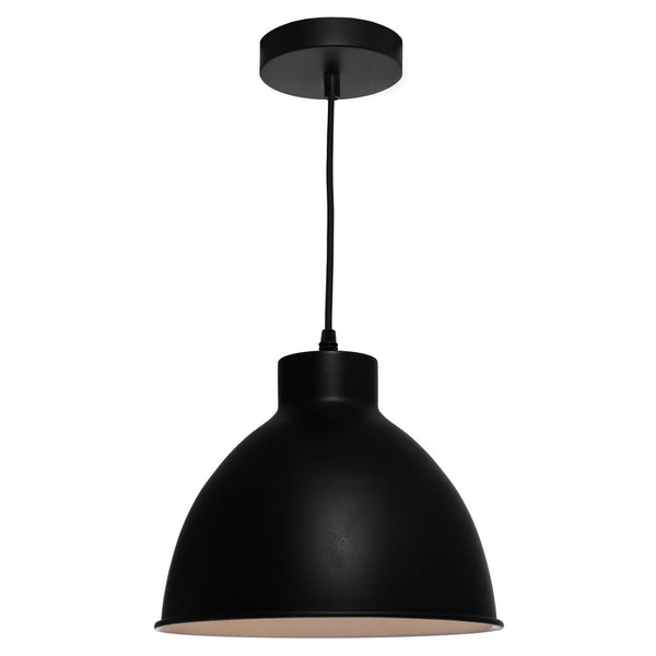 Dome 1 Light Black PendantCougar LightingDOME1PBLK- Grand Chandeliers