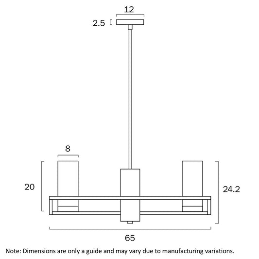 Eamon 6 Lights PendantTelbixEAMON PE6-BKOM- Grand Chandeliers