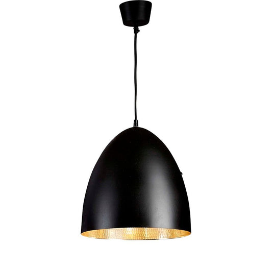 Egg Ceiling Pendant Black and SilverEmac & LawtonELAWEGGBLKSIL- Grand Chandeliers