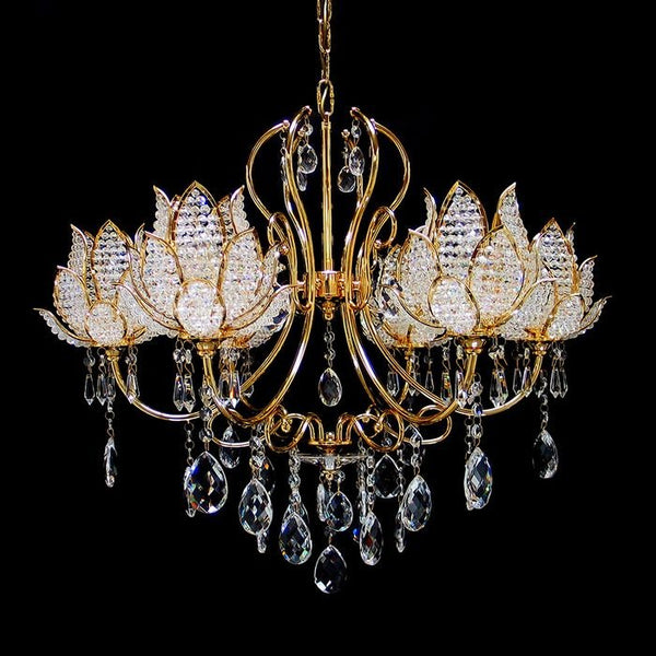 Euthalia Asfour Crystal Chandelier - RoundVenchaK-916-2082-28-6L- Grand Chandeliers