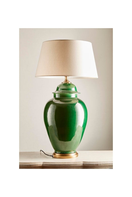 Fine Cotton Ceramic Table Lamp Base EmeraldEmac & LawtonELJC12382- Grand Chandeliers
