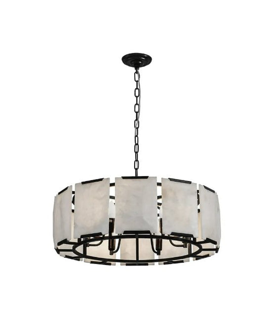 Florence Alabaster Pendant - Round BlackCafe Lighting & Living20777- Grand Chandeliers