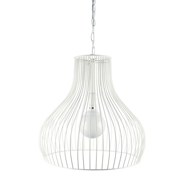 Gabby White 45cm Wire PendantOriel LightingOL68852WH- Grand Chandeliers