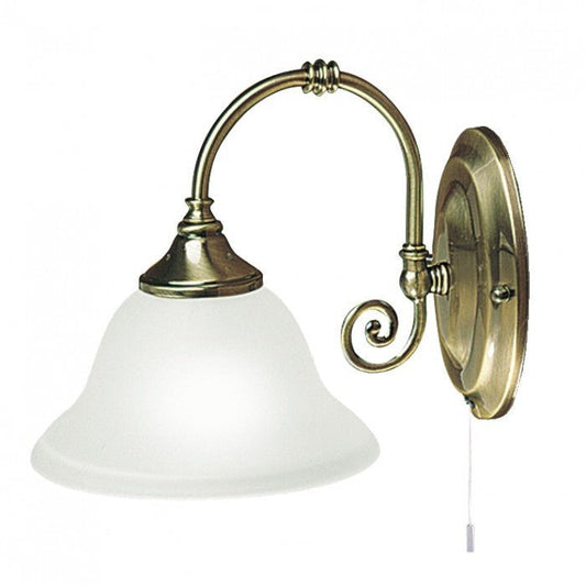 Heritage Single Decorative Wall LightSuperluxR9351-1B-AB- Grand Chandeliers