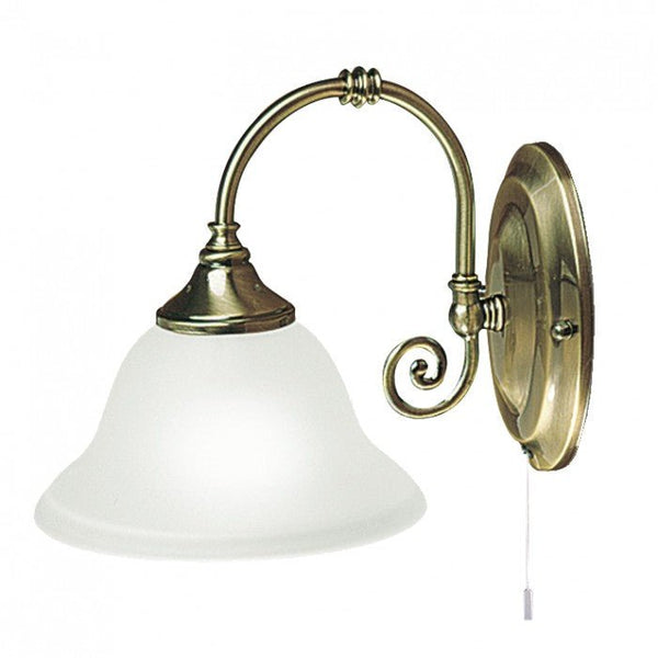 Heritage Single Decorative Wall LightSuperluxR9351-1B-AB- Grand Chandeliers