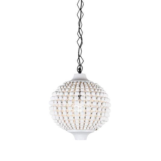 Kasbah Beaded Ceiling Pendant WhiteEmac & LawtonELMA4233- Grand Chandeliers