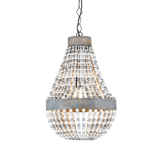 Kasbah Beaded Chandelier WhiteEmac & LawtonELMA4232- Grand Chandeliers