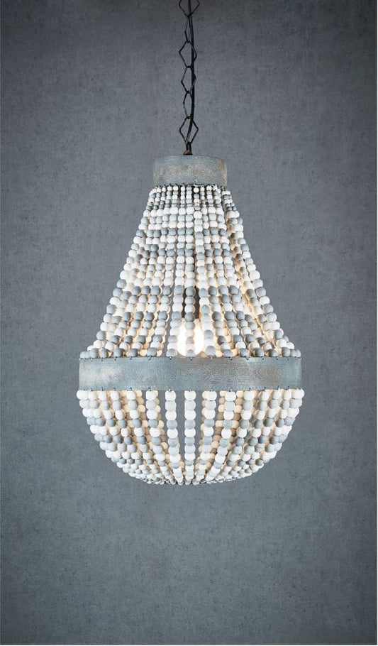 Kasbah Beaded Chandelier WhiteEmac & LawtonELMA4232- Grand Chandeliers