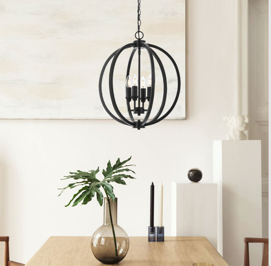 Kendall 4 PendantTelbixKENDALL PE4-BK- Grand Chandeliers