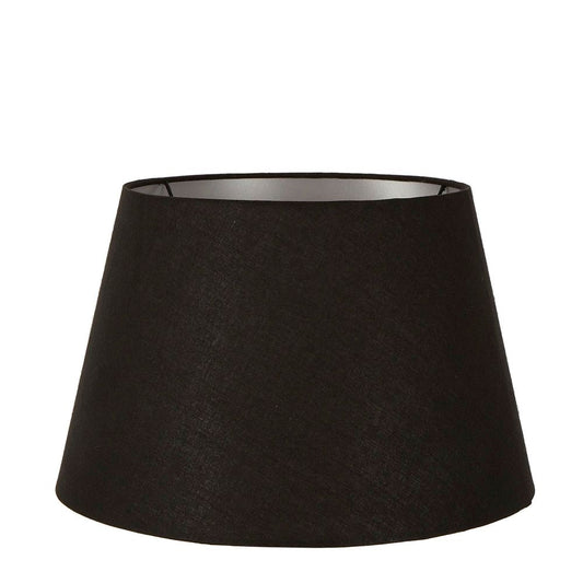 Linen Taper Lamp Shade Large Black with Silver LiningEmac & LawtonELSZ161110BLKSILEU- Grand Chandeliers