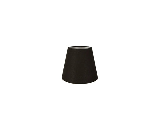 Linen Taper Lamp Shade XXXS Black with Silver LiningEmac & LawtonELSZ5345BLKSIL- Grand Chandeliers