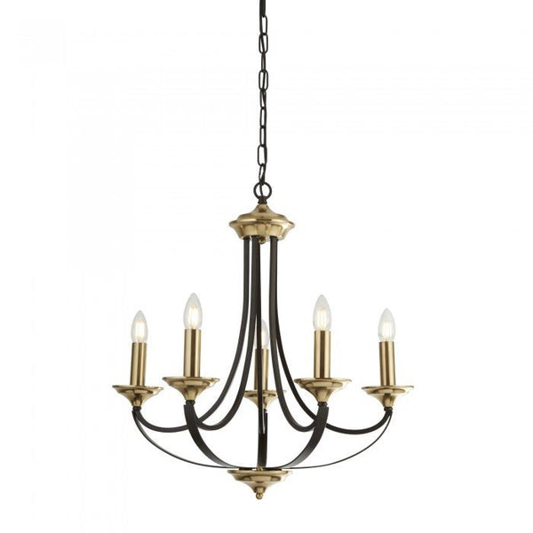 Louisa 5 Light CandelabraSuperluxR1845-5P-BR- Grand Chandeliers