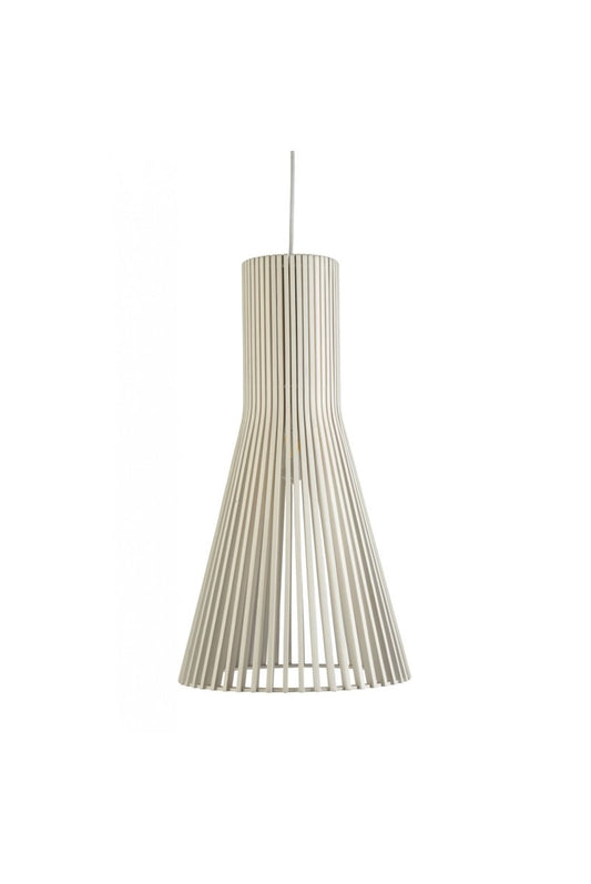 Lucca 1L Wood Veneer 35cm PendantFiorentinoLUCCA-35 White- Grand Chandeliers