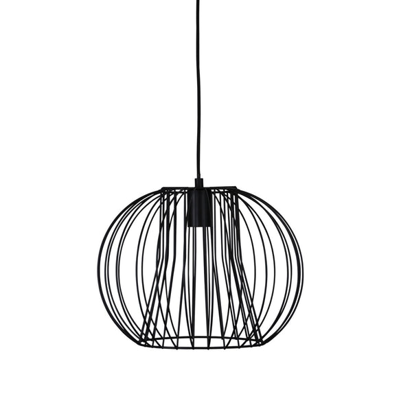 Malo 35cm Black Wire PendantOriel LightingOL68750/1BK- Grand Chandeliers