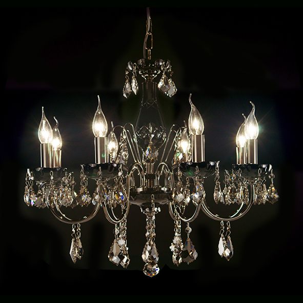 Maria Theresa Asfour Crystal Chandelier - Medium BlackVenchaK-5521-26-8L-911-BK- Grand Chandeliers