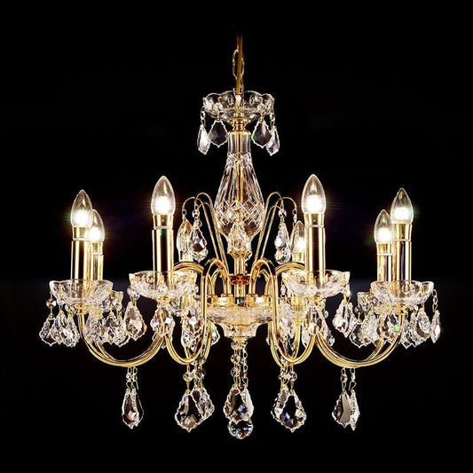 Maria Theresa Asfour Crystal Chandelier - MediumVenchaK-5521-26-8L-911-GD- Grand Chandeliers