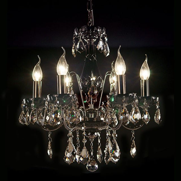 Maria Theresa Asfour Crystal Chandelier - Small BlackVenchaK-5521-19-6L-911-BK- Grand Chandeliers