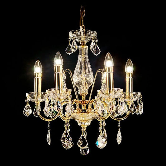 Maria Theresa Asfour Crystal Chandelier - SmallVenchaK-5521-19-6L-911-GD- Grand Chandeliers