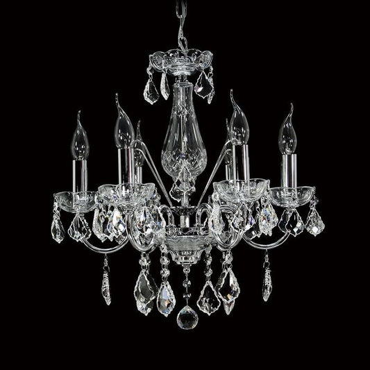 Maria Theresa Asfour Crystal Chandelier - SmallVenchaK-5521-19-6L-911-CH- Grand Chandeliers