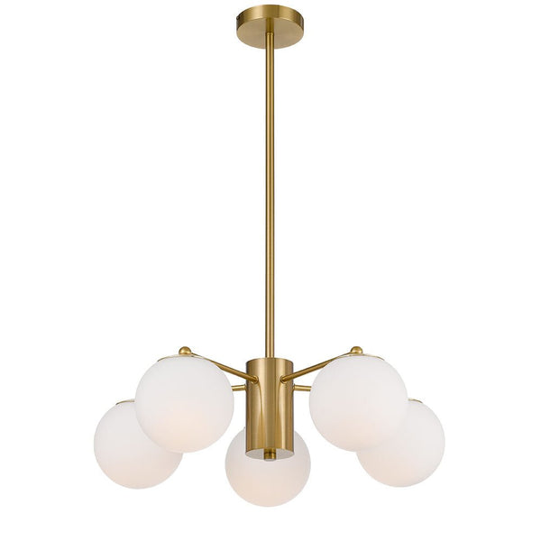 Marsten 5 Lights Pendant in Antique GoldTelbixMARSTEN PE5-AGOM- Grand Chandeliers