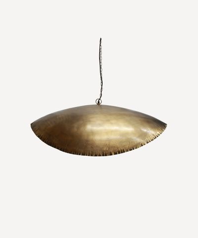 Masaomi Crimped Edge Pendant Gold SmallFrench Country CollectionsNL0016- Grand Chandeliers
