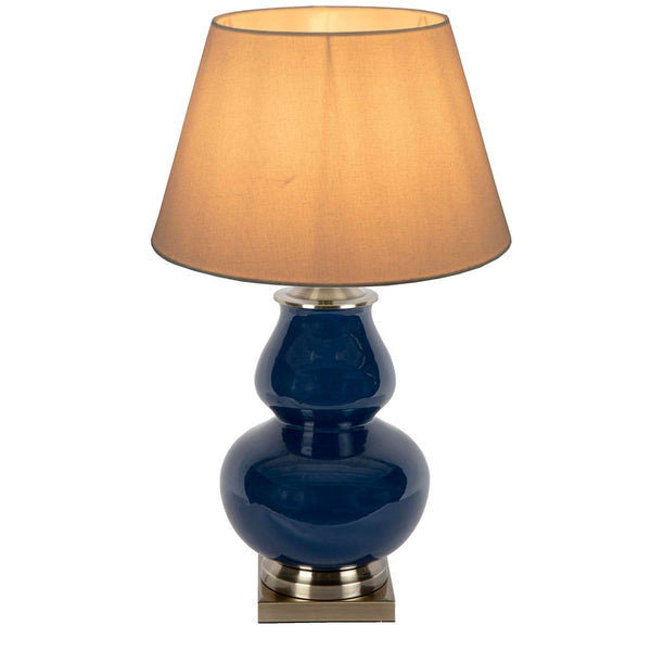 Matisse Ceramic Table Lamp Base Midnight BlueEmac & LawtonELJC9277BLU- Grand Chandeliers