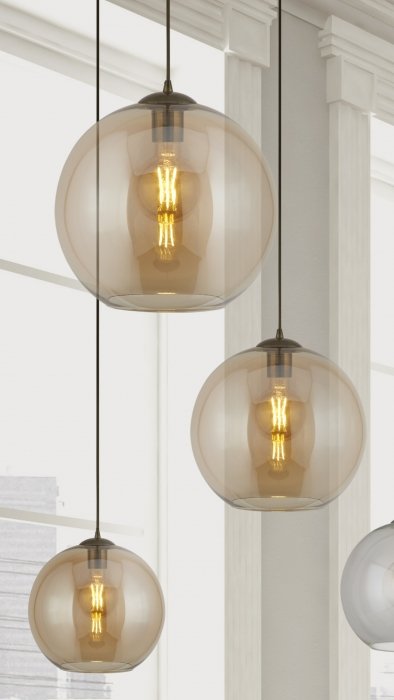 Maxi Globe Pendant Light in BrassSuperluxQH1635-AM- Grand Chandeliers