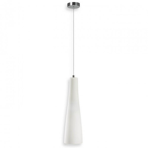 Maya Opal Glass Single PendantSuperluxQH4048-WH- Grand Chandeliers