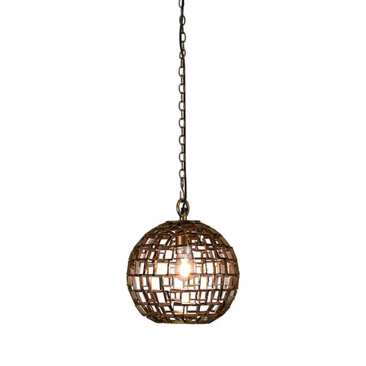 Mondrian Small - Antique Brass - Small Ball Geometric Pendant LightZafferoZAF11222- Grand Chandeliers