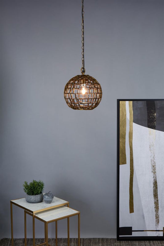 Mondrian Small - Antique Brass - Small Ball Geometric Pendant LightZafferoZAF11222- Grand Chandeliers