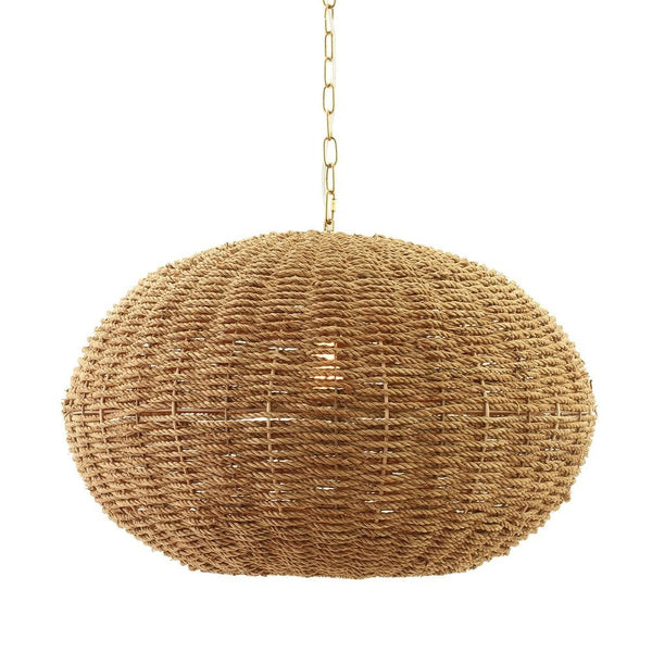 Montego Rattan Pendant - OvalCafe Lighting & Living20788- Grand Chandeliers