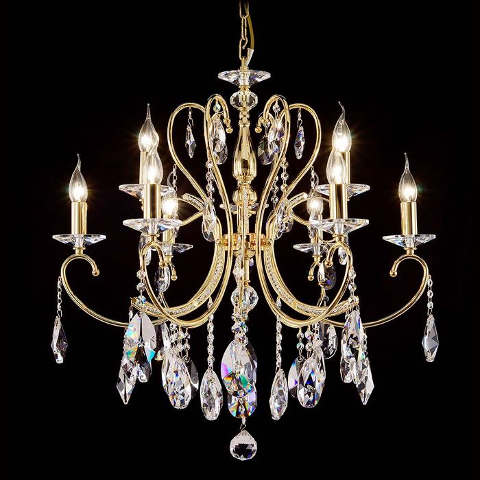 Mozart Asfour Crystal ChandelierVenchaK-2013-28-6-3L-GD- Grand Chandeliers